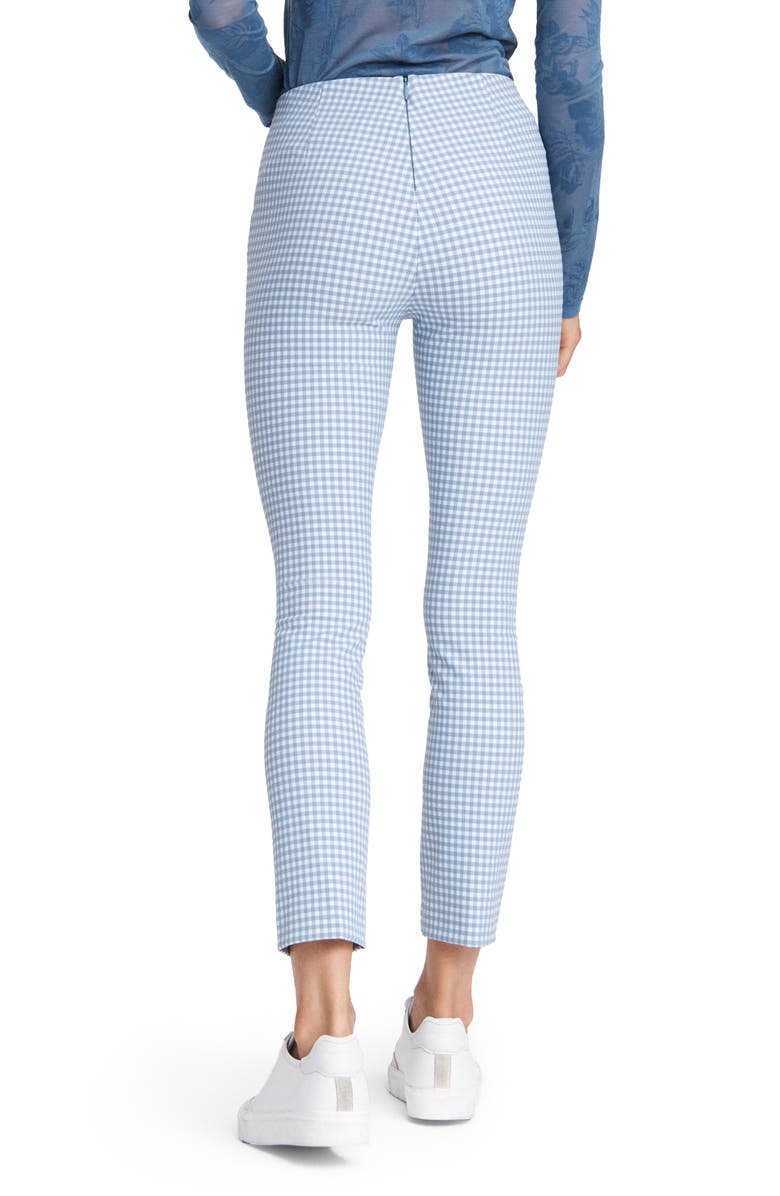 rag & bone Simone Gingham Crop Trousers, Alternate, color,