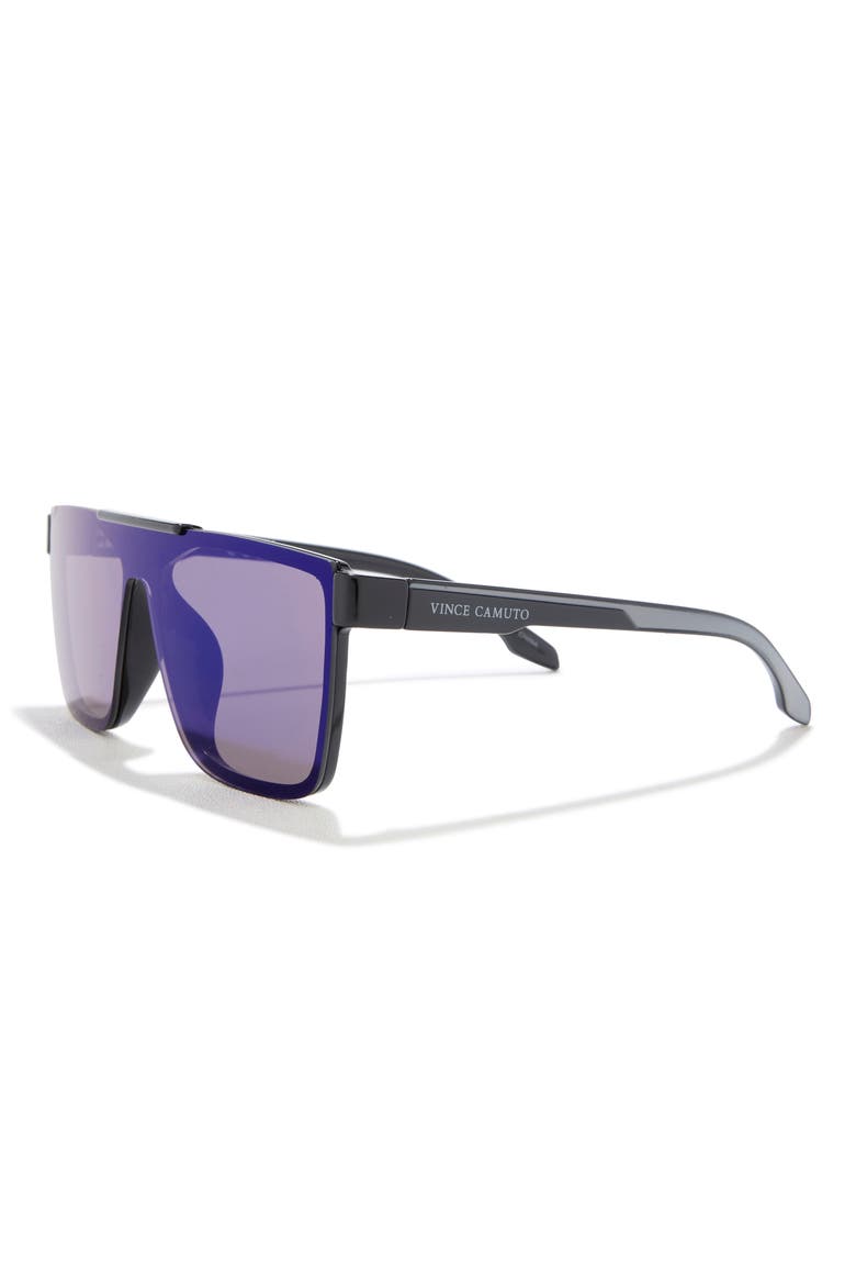 Shield 126mm Sunglasses, Alternate, color, BLACK
