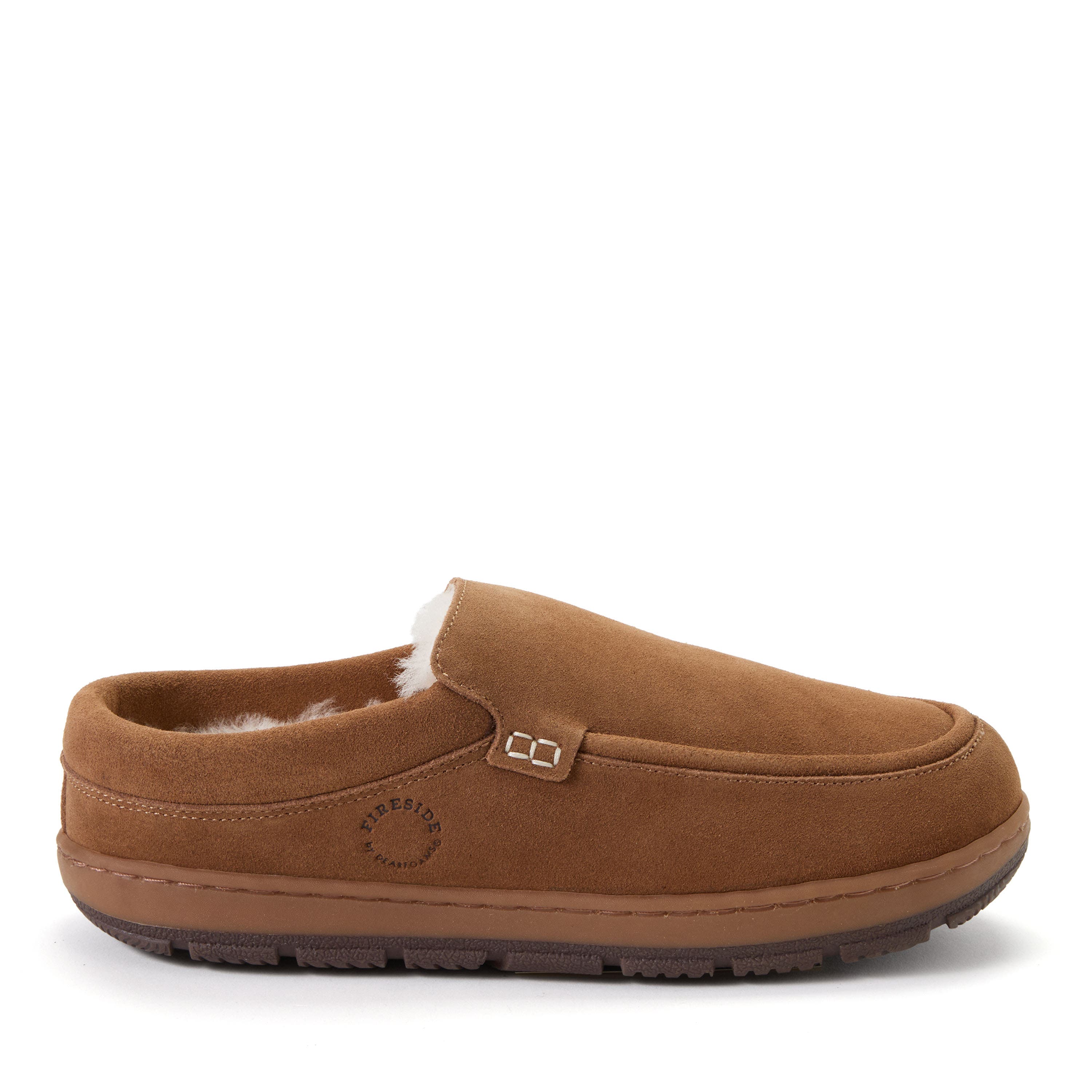 Dearfoams Fireside Melbourne Water Repellent Rugged Clog, Alternate, color, Chestnut