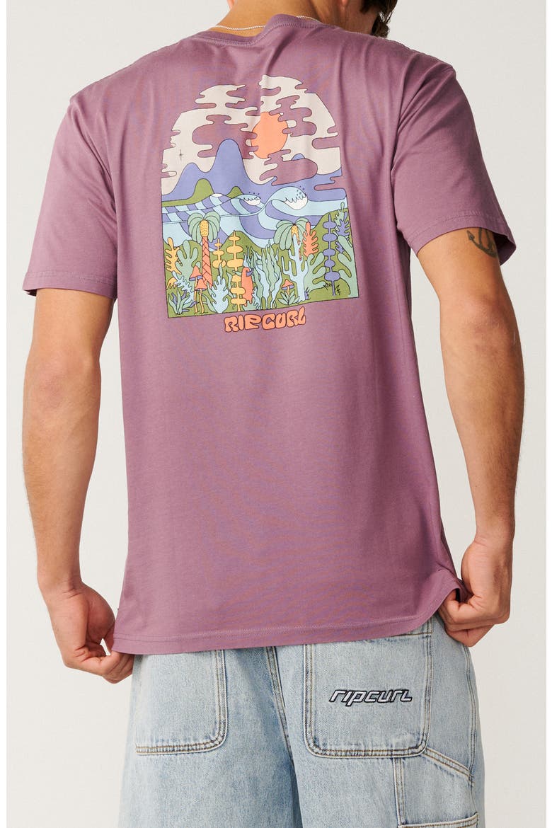 Pacific Rinse Cotton Graphic T-Shirt, Alternate, color, DUSTY PURPLE