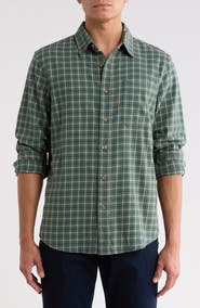 14th & Union Plaid Flannel Button-Up Shirt