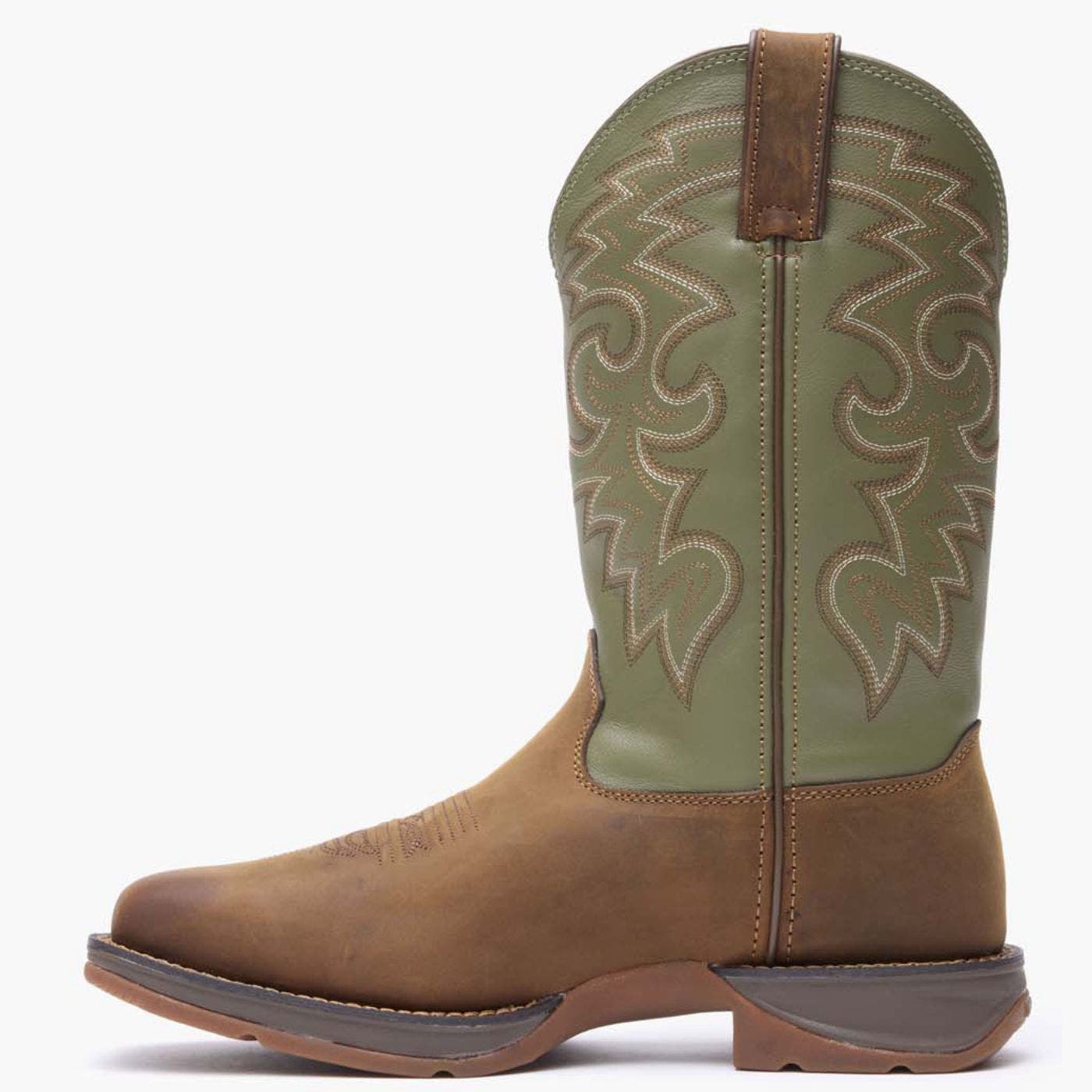 DURANGO Coffee & Cactus Pullon Western Boot, Alternate, color, Coffee Cactus