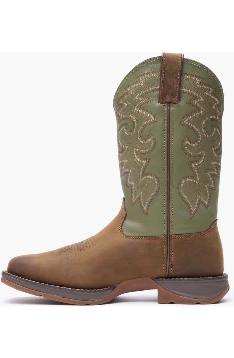 DURANGO Coffee & Cactus Pullon Western Boot, Alternate, color, Coffee Cactus