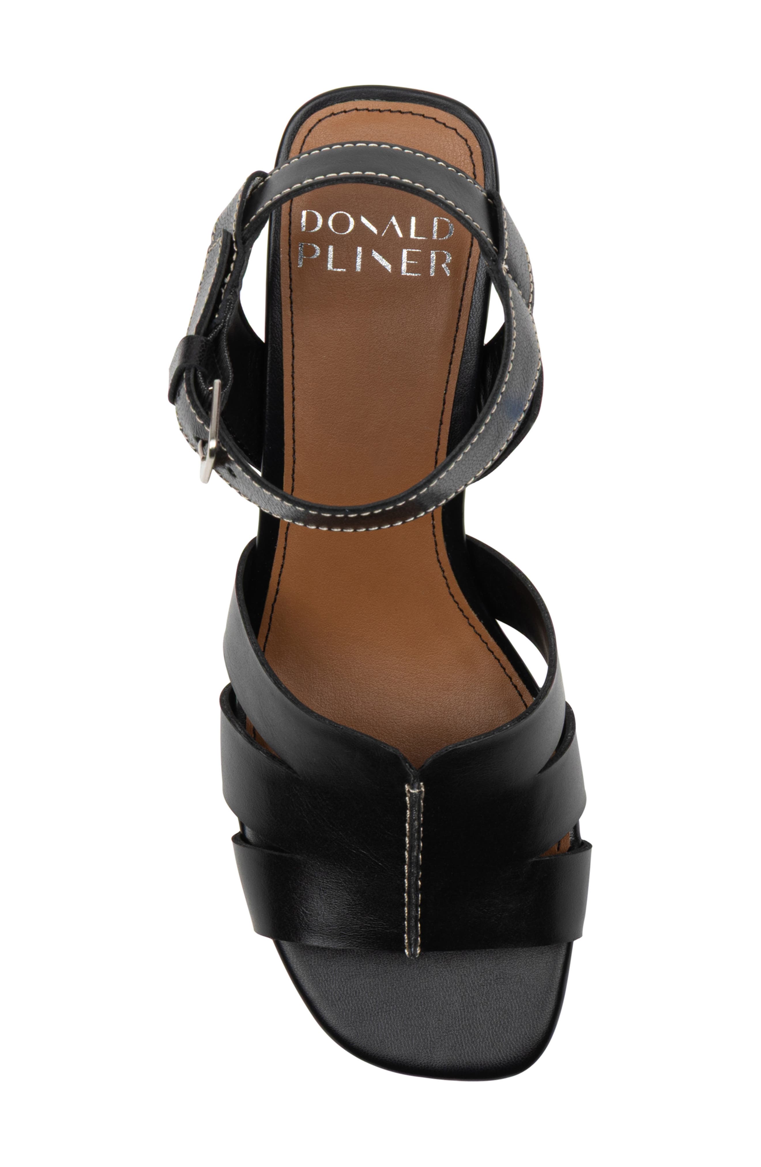Donald Pliner Sotira Block Heel Sandal, Alternate, color, Black