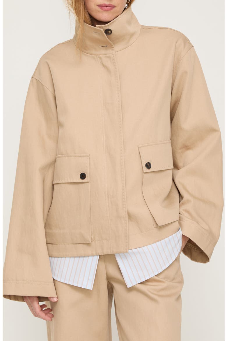 Cotton & Linen Cargo Jacket, Main, color, NATURAL