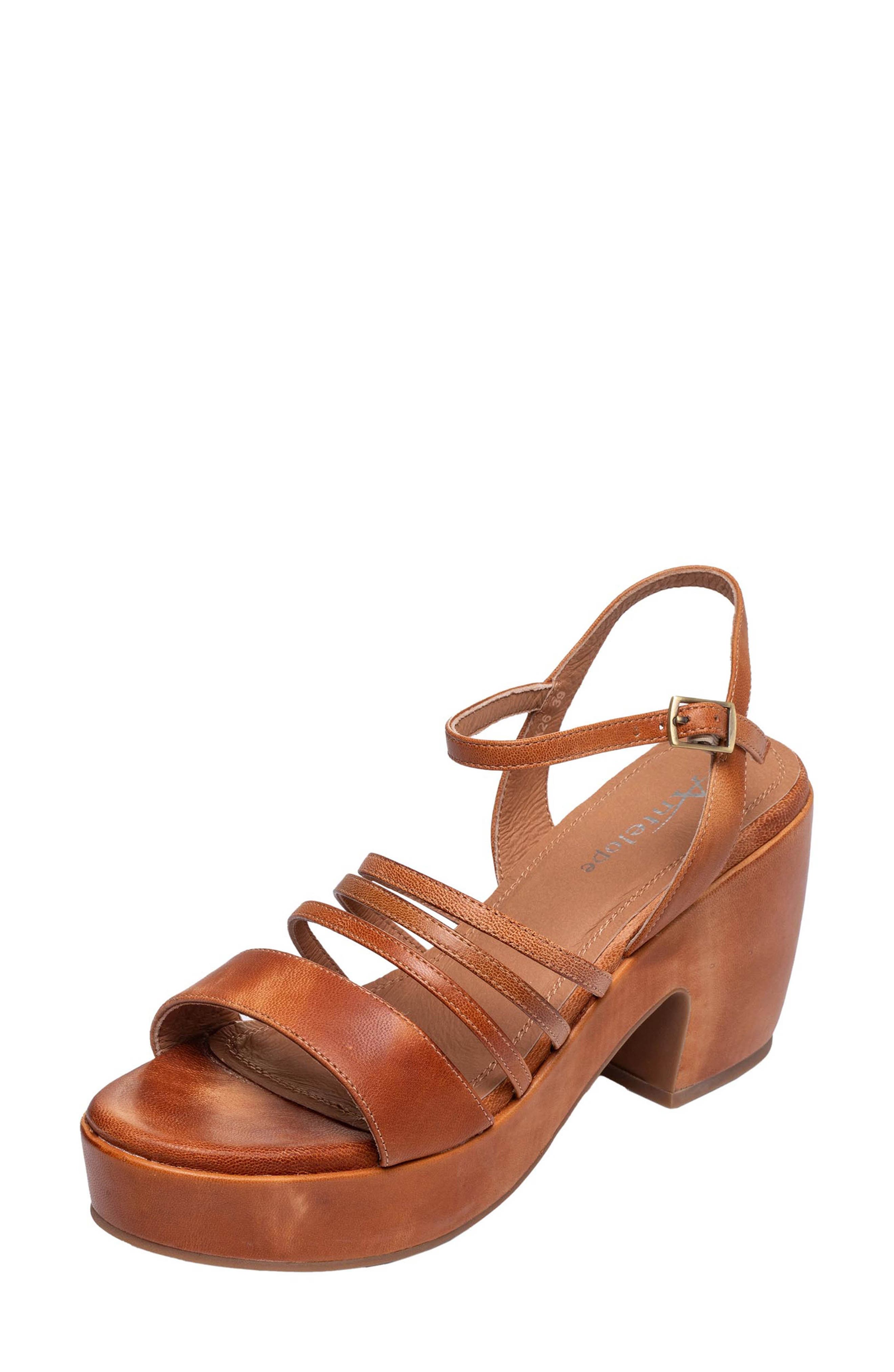 ANTELOPE Tessa Ankle Strap Sandal, Main, color, 