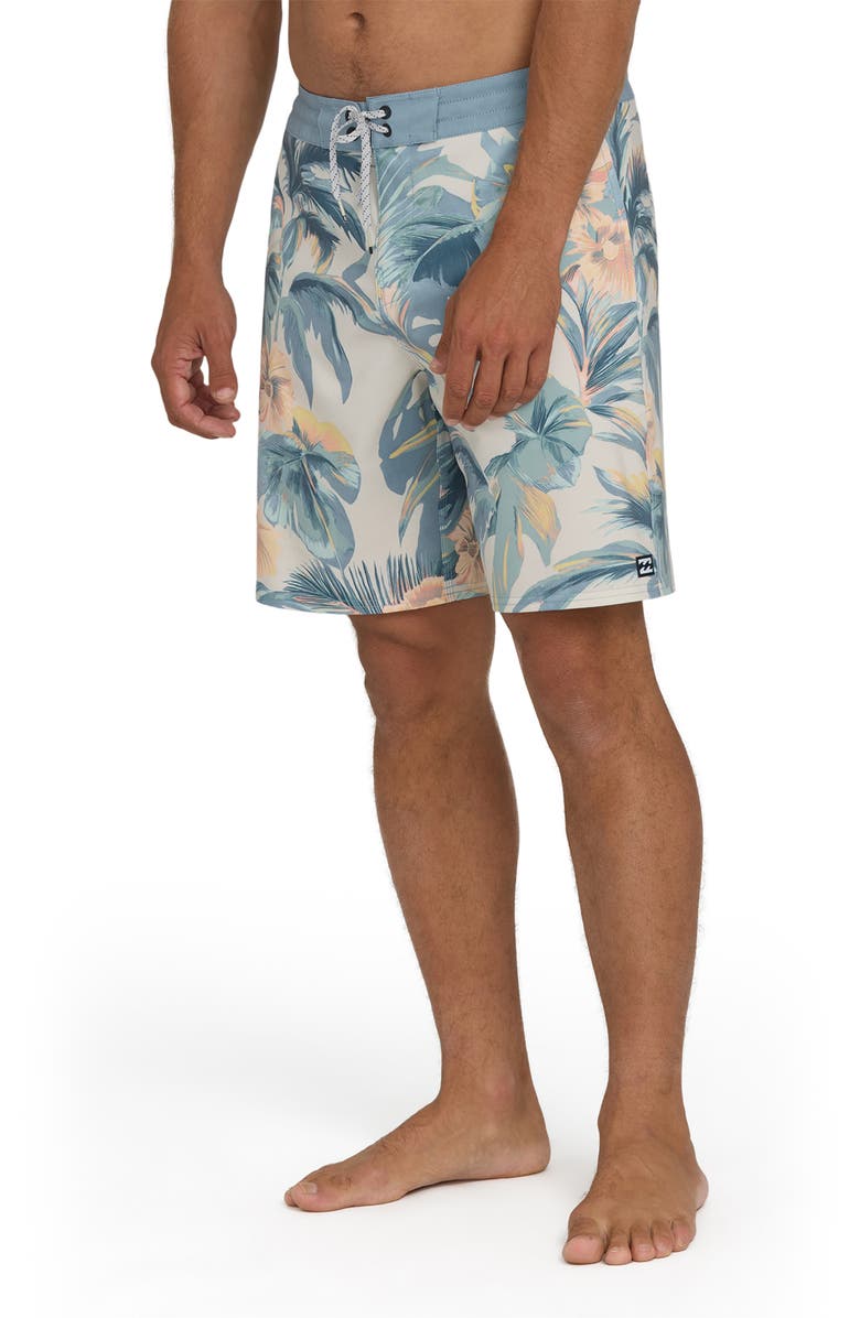 Billabong Sundays Print Swim Shorts, Alternate, color, Blue Horizon