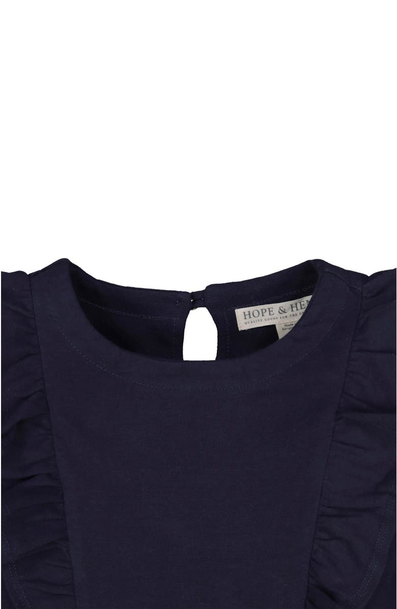 Hope & Henry Girls' Knit Pinafore Ruffle Dress, Toddler, Alternate, color, 