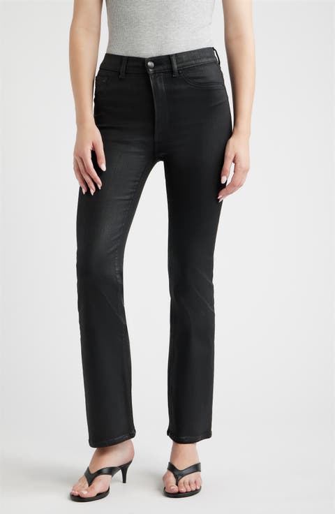 Bridget Instasculpt™ Coated High Waist Bootcut Jeans