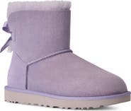UGG® Mini Bailey Bow II Genuine Shearling Bootie