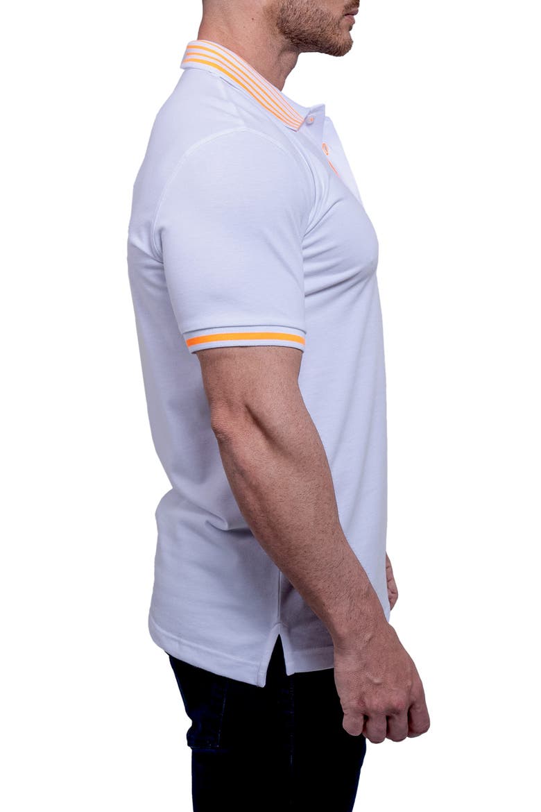 Tiplogo21 White Piqué Polo, Alternate, color, WHITE