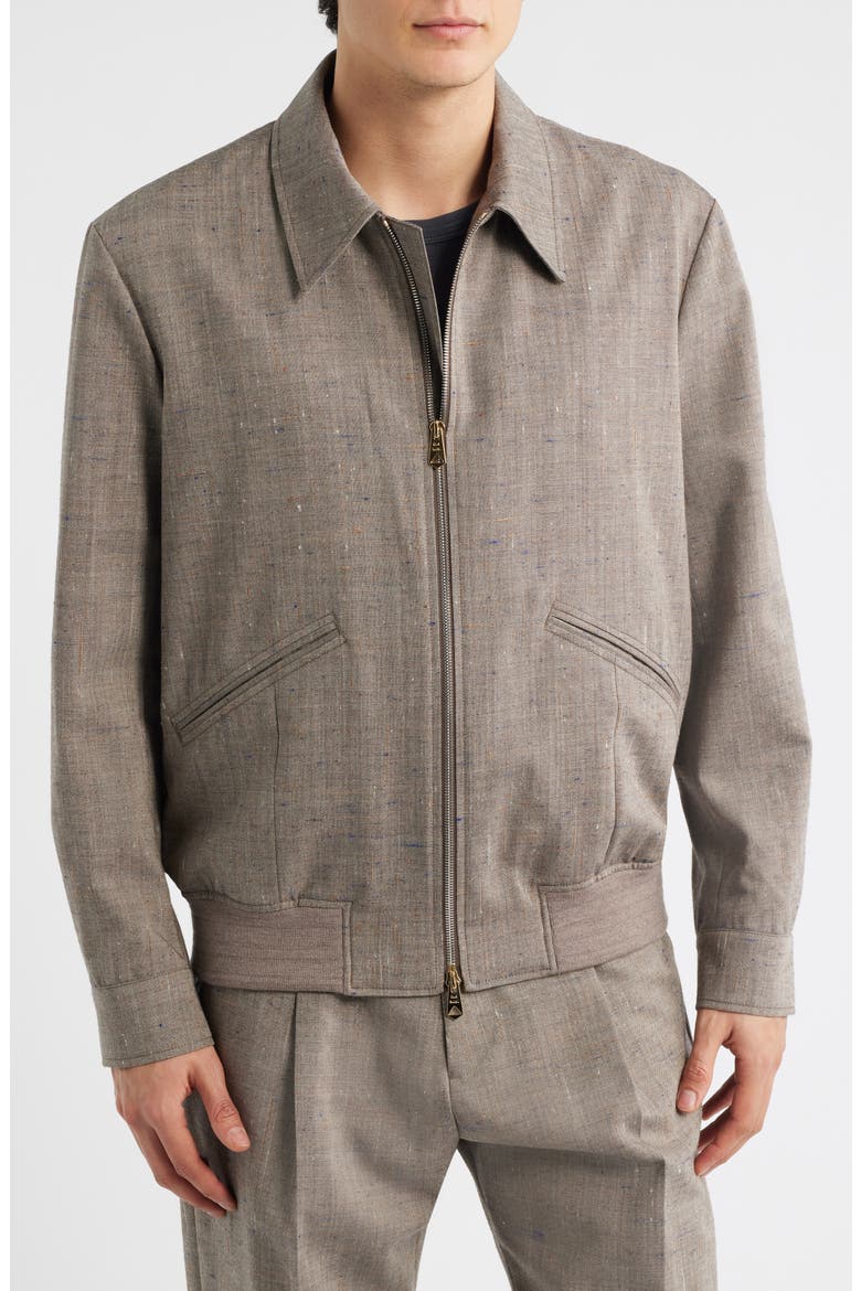 Regular Fit Wool Blend Jacket, Alternate, color, BEIGE
