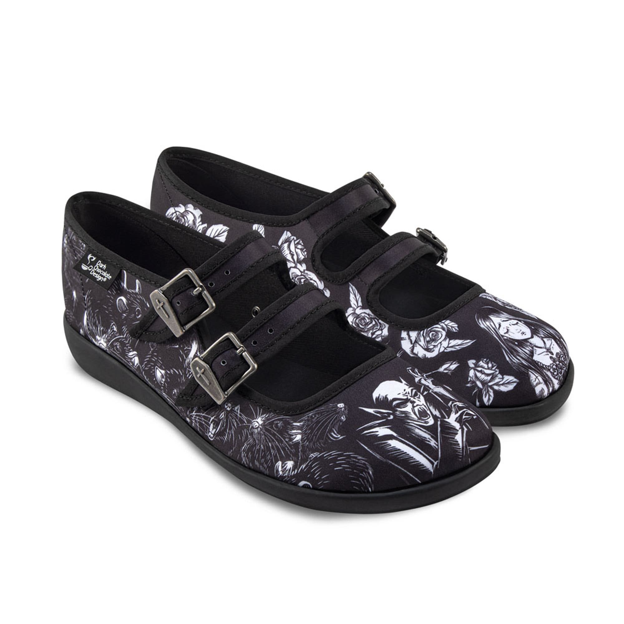 Death Stalks Women's Mary Jane Flats, Main, color, Death Stalks