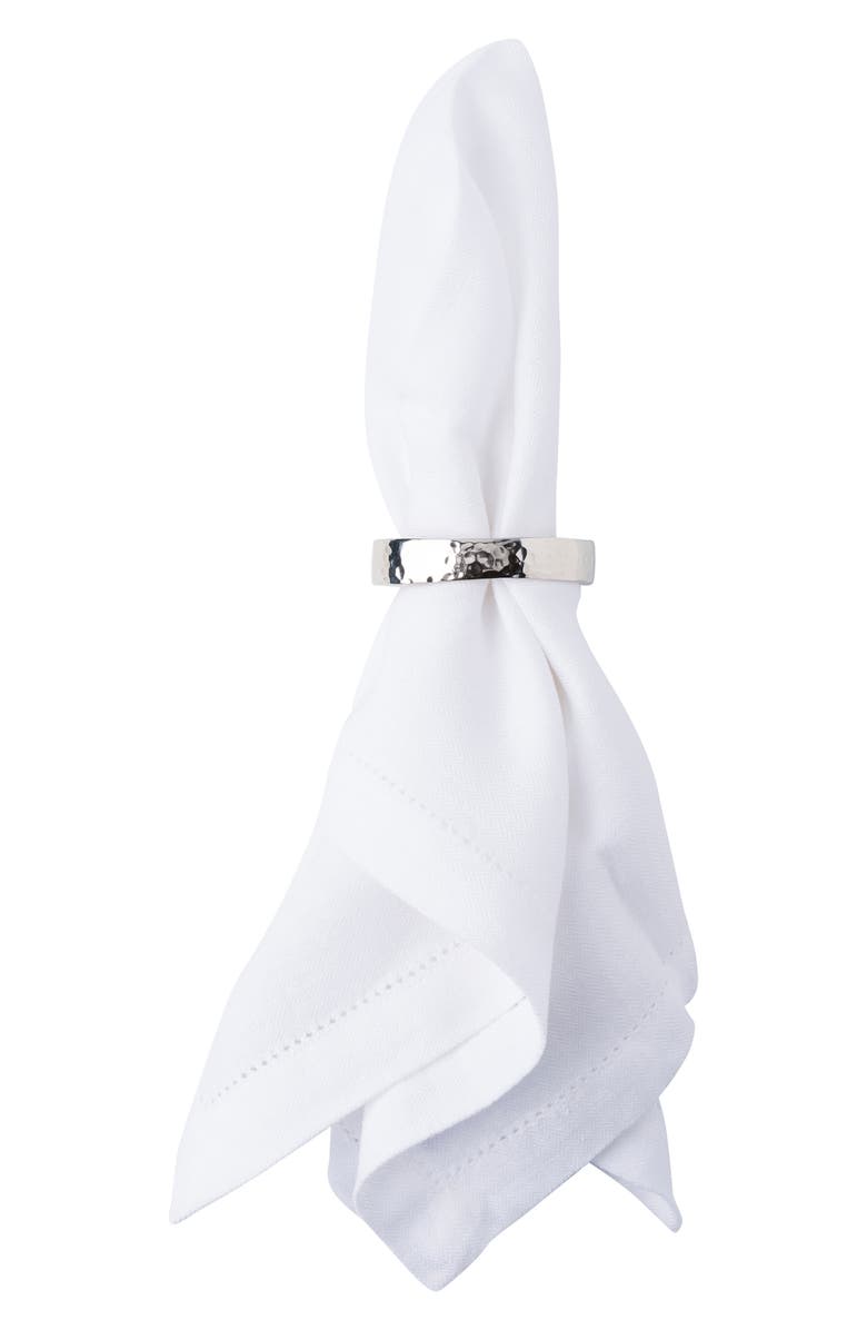 Juliska Puro Napkin Ring, Alternate, color, Silver