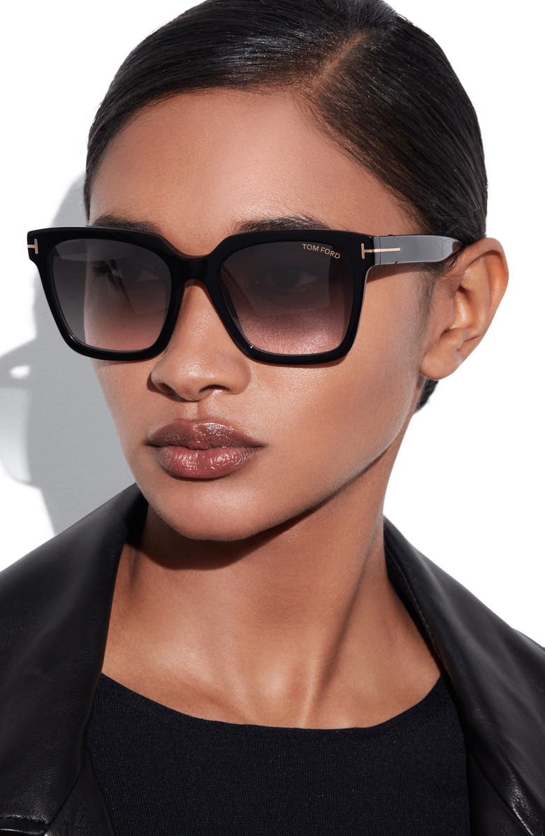 TOM FORD Selby 55mm Square Sunglasses, Alternate, color,