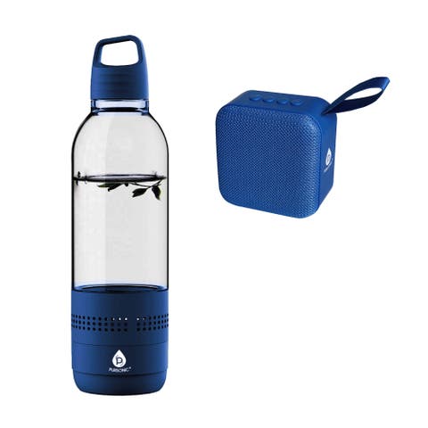Wireless Hydration & Sound Bundle 2-in-1 Water Bottle Speaker & Portable Wireless Speaker