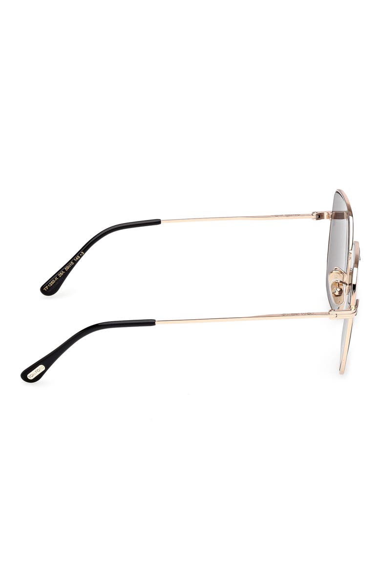 59mm Square Gradient Sunglasses, Alternate, color, GOLD/ OTHER / GRADIENT SMOKE