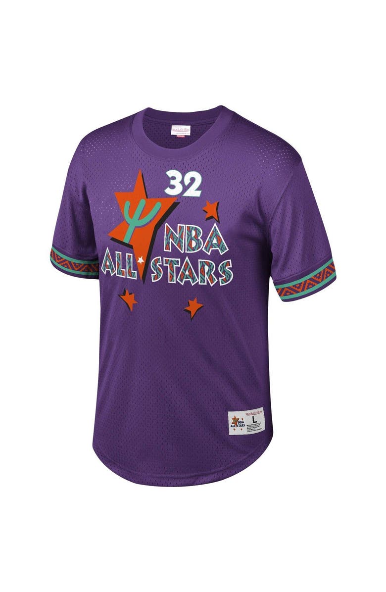 Mitchell & Ness Men's Mitchell & Ness Shaquille O'Neal Purple NBA Mesh T-Shirt, Alternate, color, 