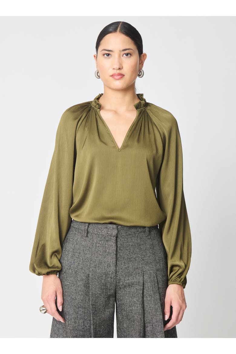 Vera Blouse, Alternate, color, Forest green