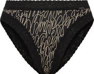 SAVAGE X FENTY Essentials Lace Trim Stretch Cotton Cheeky Briefs