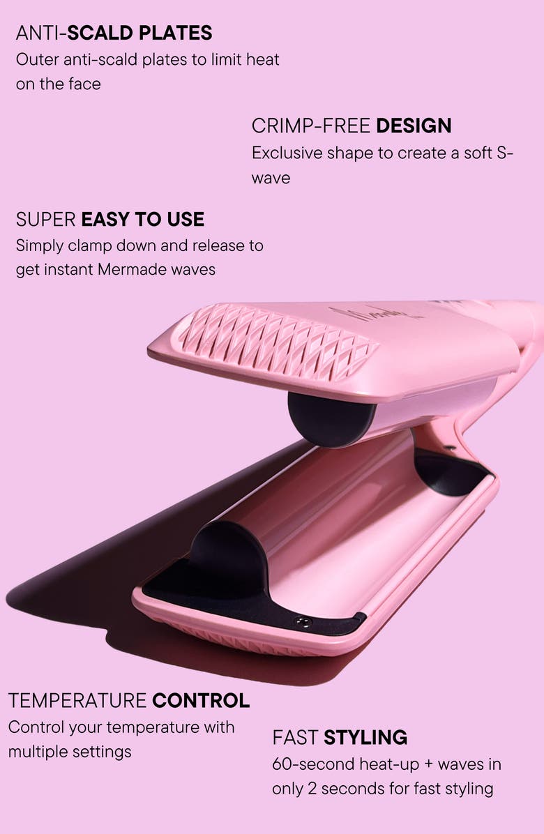 Mermade Hair The Double Waver $76 Value, Alternate, color, Pink