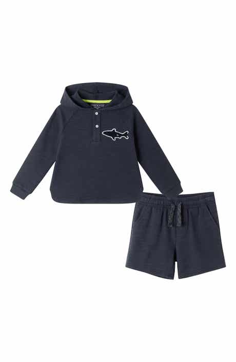 Andy & Evan Kids' Long Sleeve Hoodie & Shorts Set