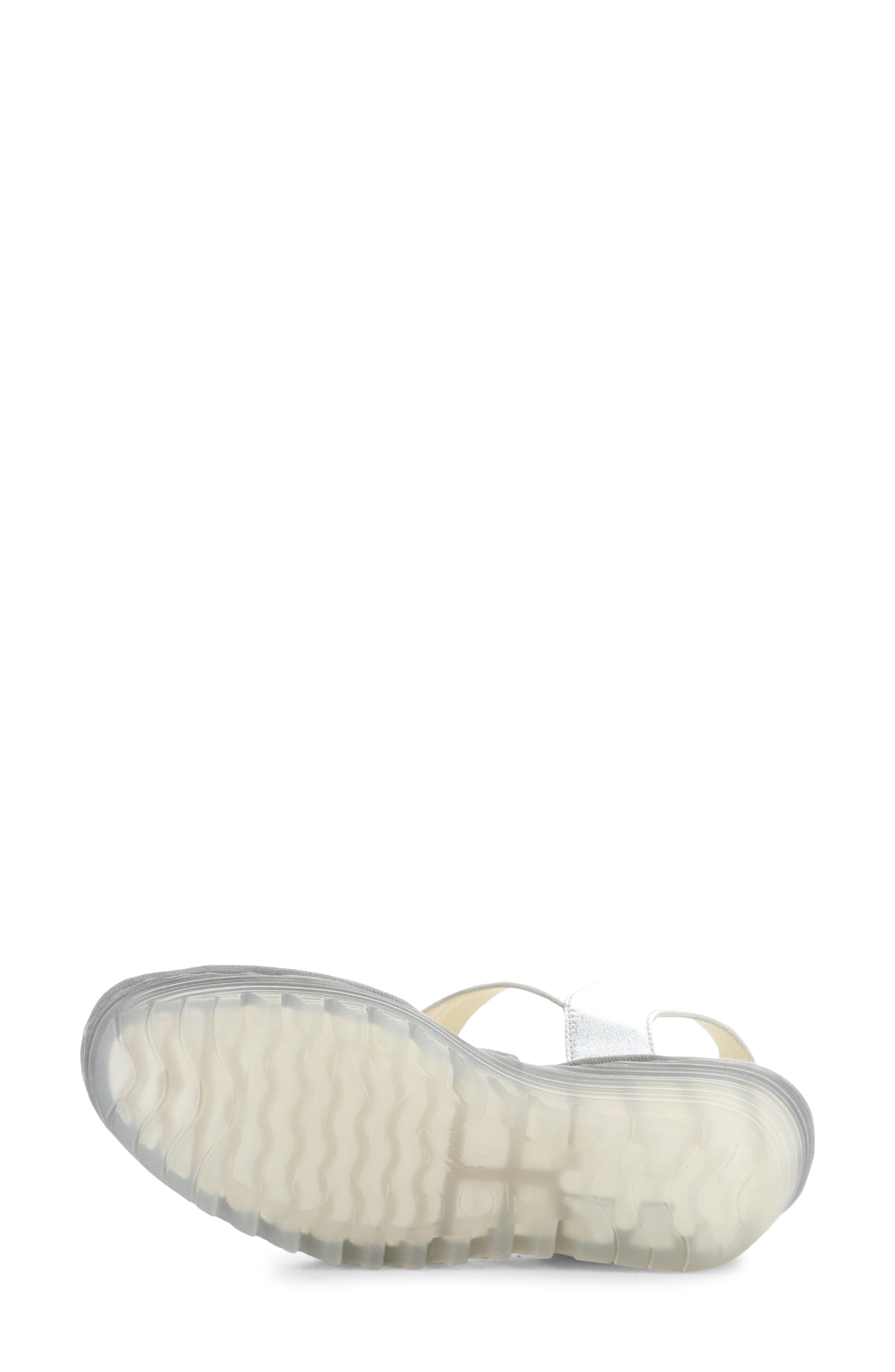 Fly London Yox Slingback Platform Wedge Sandal, Alternate, color, Silver