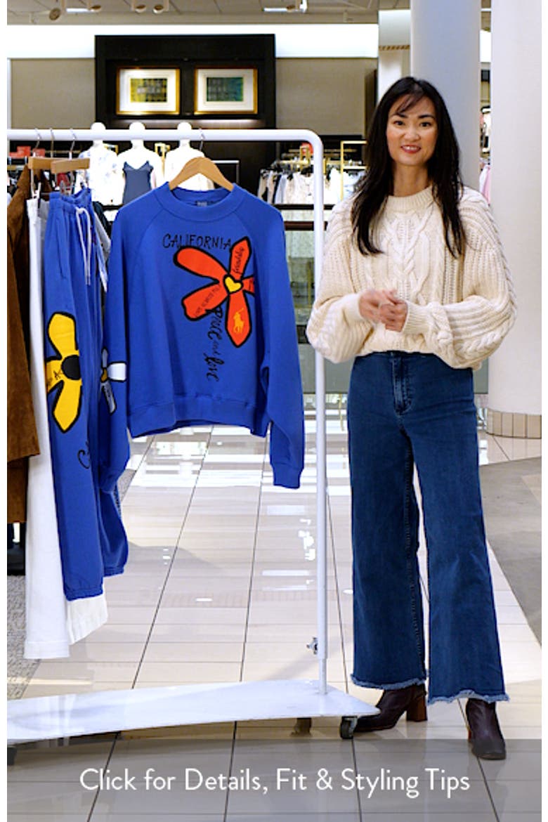 Floral Graphic Sweatshirt (Women) | Nordstrom