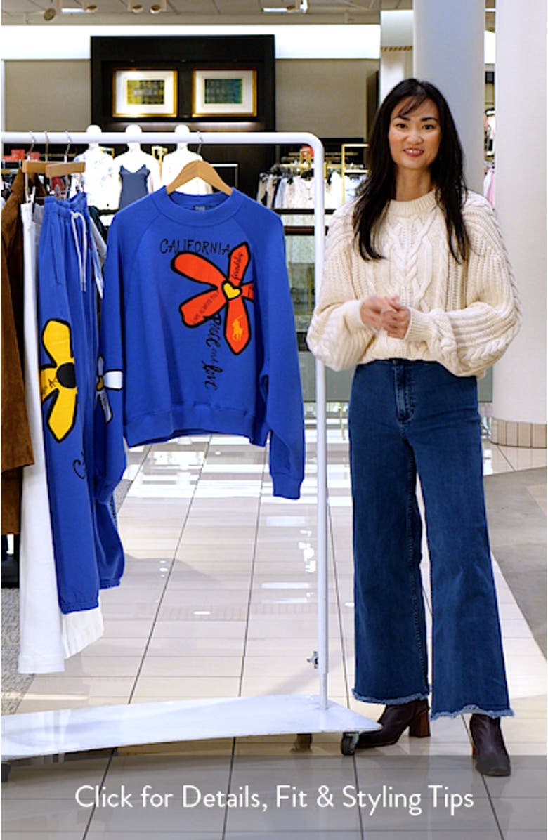 Floral Graphic Sweatshirt, sales video thumbnail