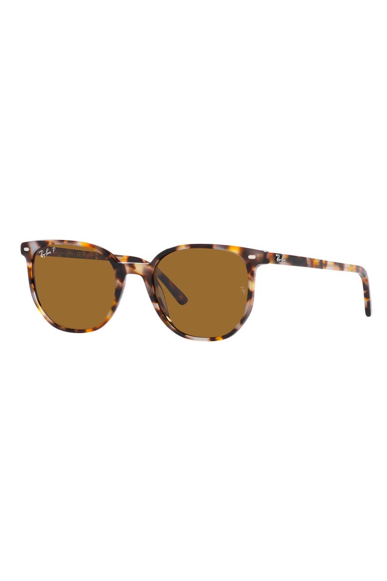 Elliot 52mm Polarized Square Sunglasses, Alternate, color, BROWN HAVANA