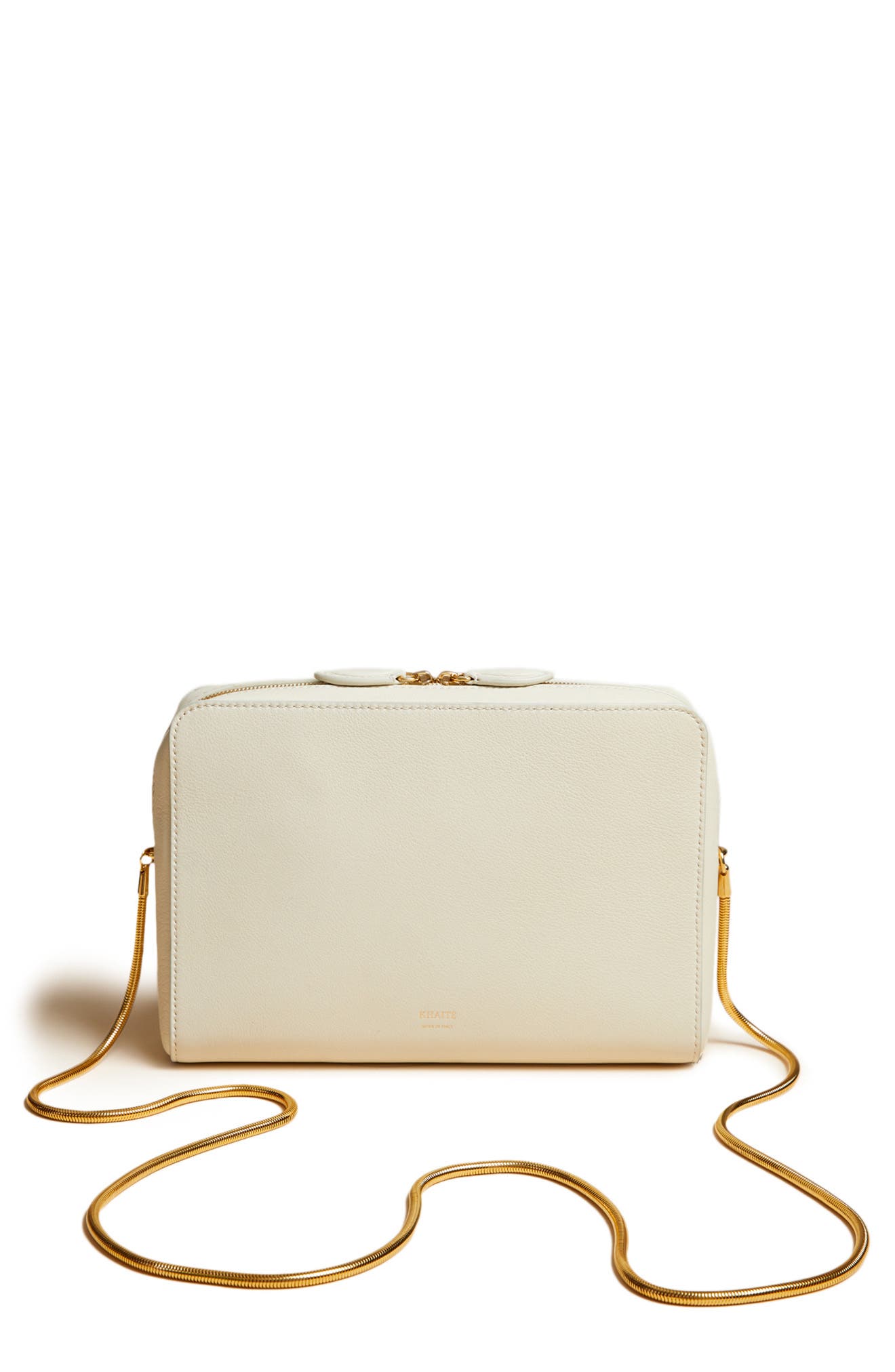 Anna Calfskin Leather Crossbody Bag, Main, color, IVORY