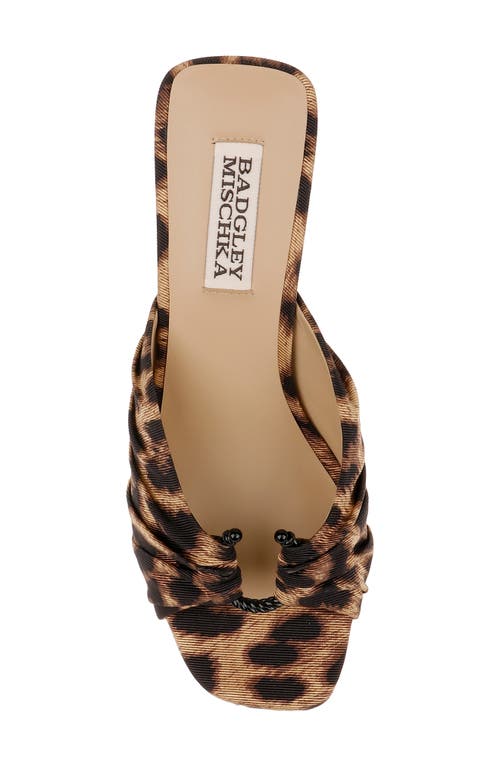 Badgley Mischka Collection Vayla Slide Sandal In Animal Print