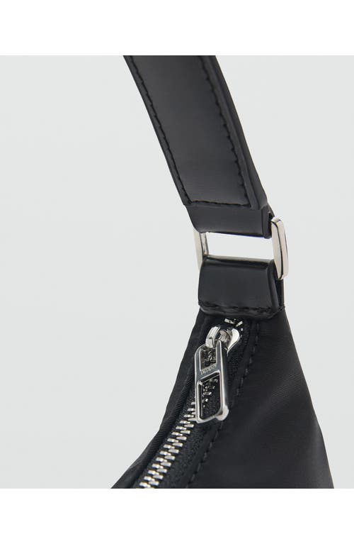 Mango Shoulder Bag In Black