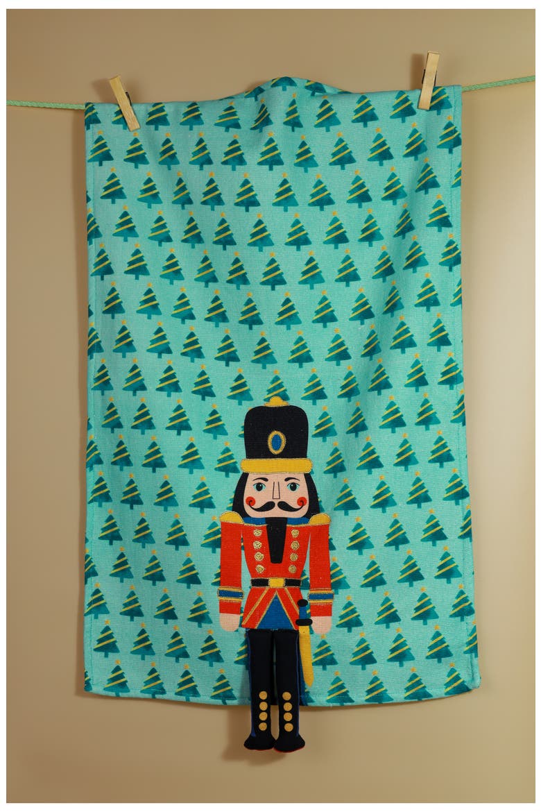 The Nutcracker Suite Set of 3 Kitchen Towels, Alternate, color, BLUE