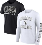 FANATICS Men's Fanatics Black/White Chicago White Sox Two-Pack Combo T-Shirt Set