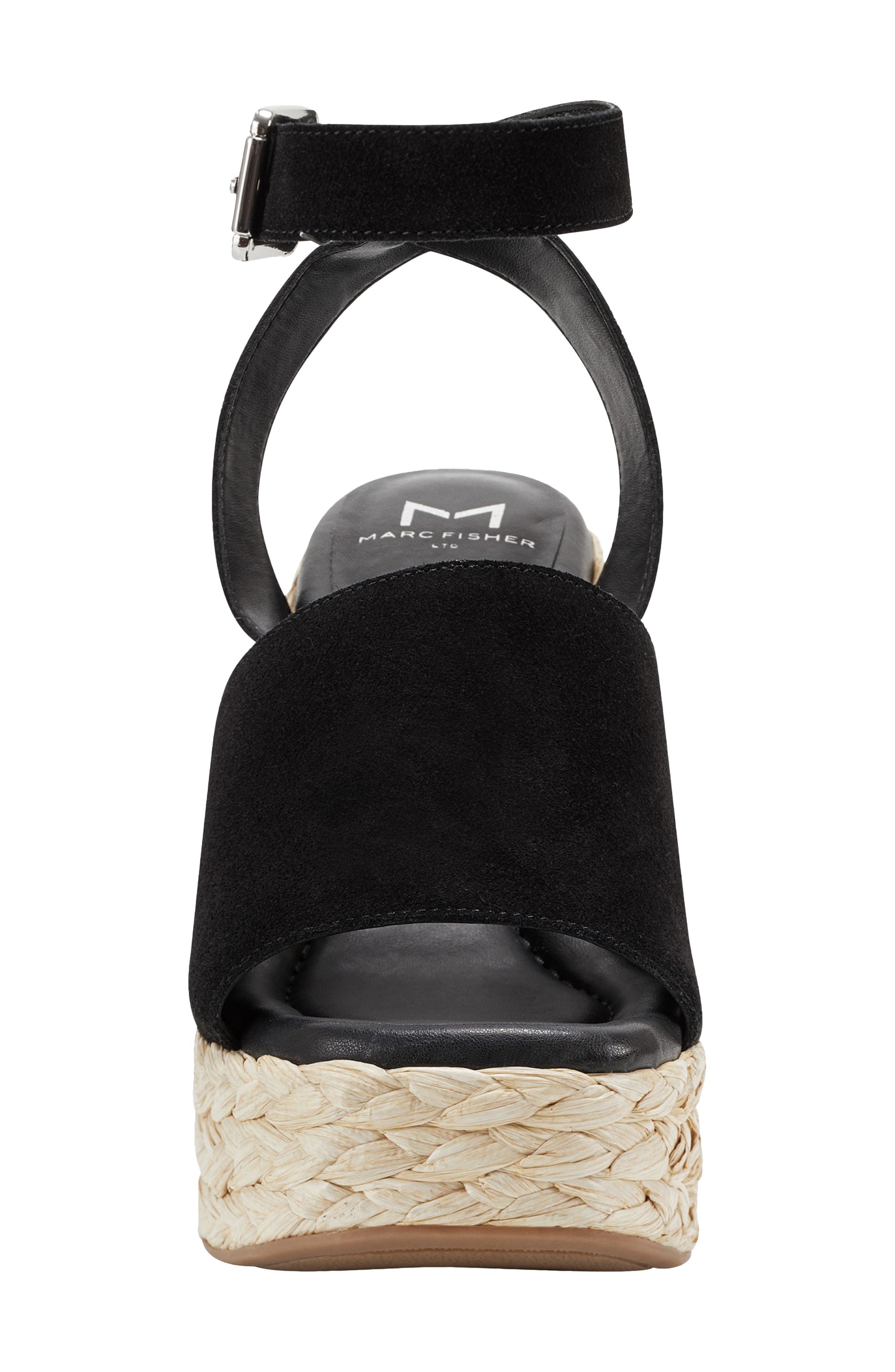 Marc Fisher LTD Nelly Ankle Strap Wedge Sandal, Alternate, color, 