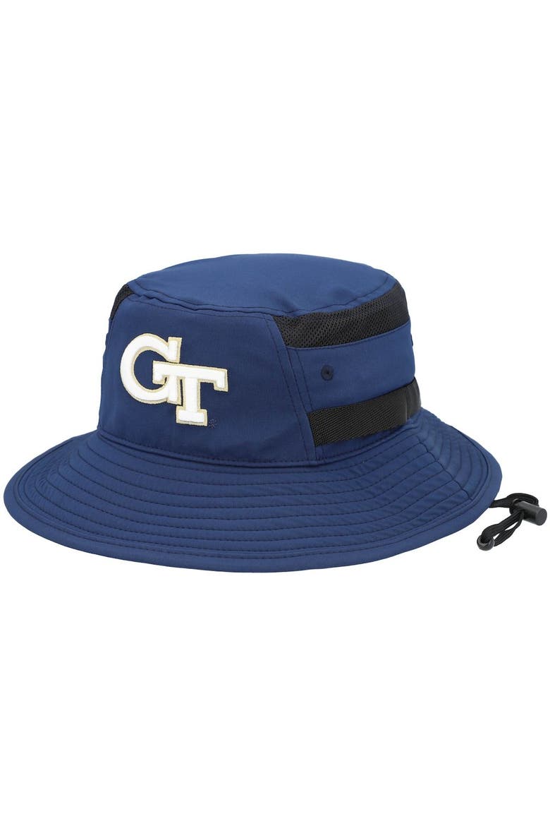 Men's adidas Navy Georgia Tech Yellow Jackets 2021 Sideline AEROREADY Bucket Hat, Main, color, Navy