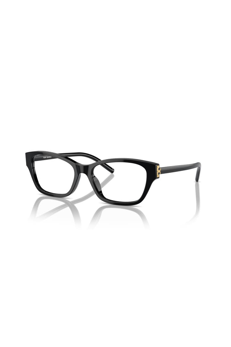 54mm Rectangle optical glasses, Main, color, Black