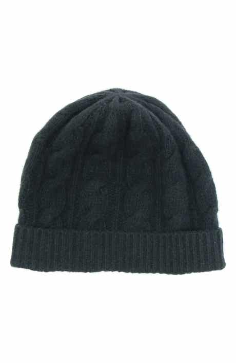 Portolano Cashmere Cable Knit Beanie
