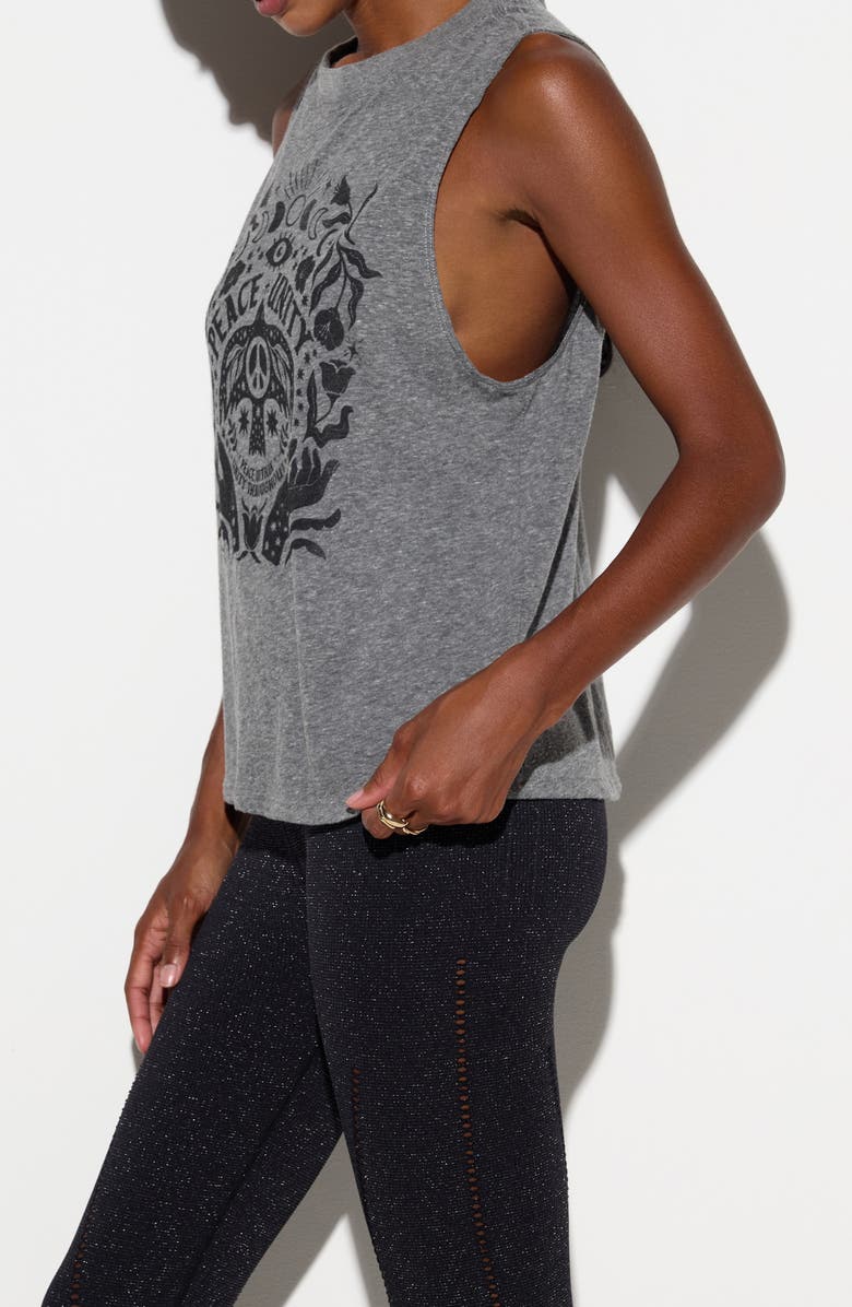 Spiritual Gangster Unity Vibe Tank, Alternate, color, Heather Grey