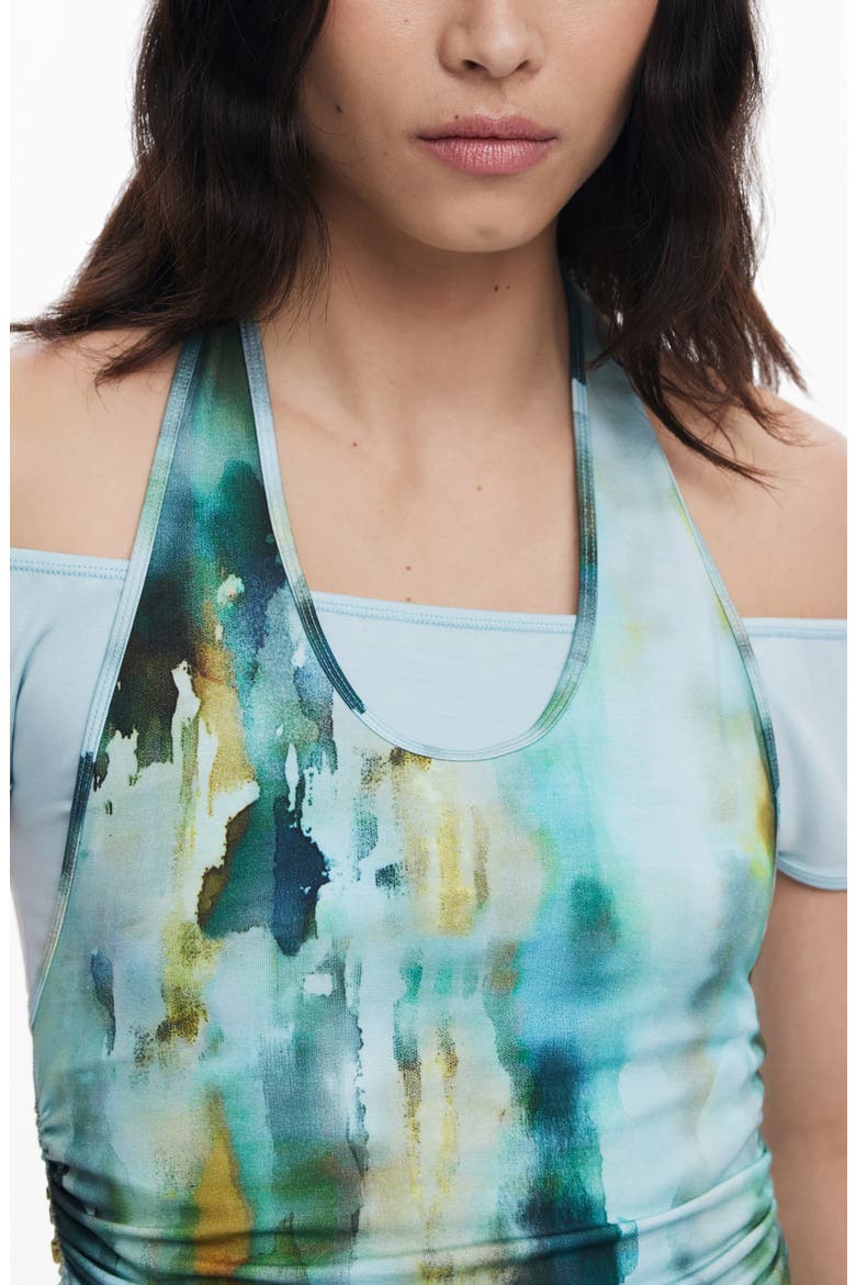 Halter Neck Top, Alternate, color, LIGHT YELLOW