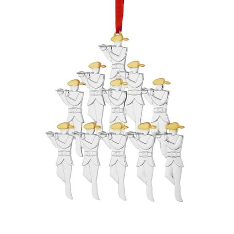 12 Days of Christmas Ornament, 11 Pipers Piping