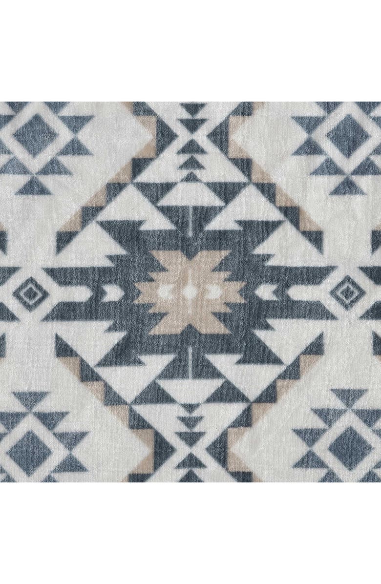 Wrangler Dakota Reversible Faux Shearling Throw Blanket, Alternate, color, Grey