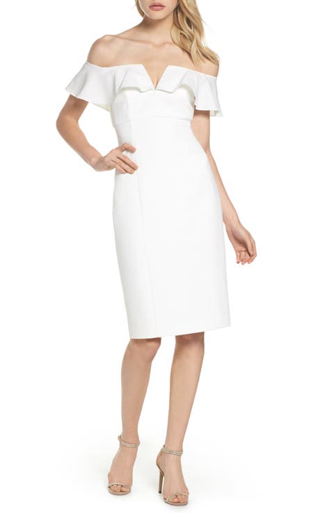 Off the Shoulder Midi Dress