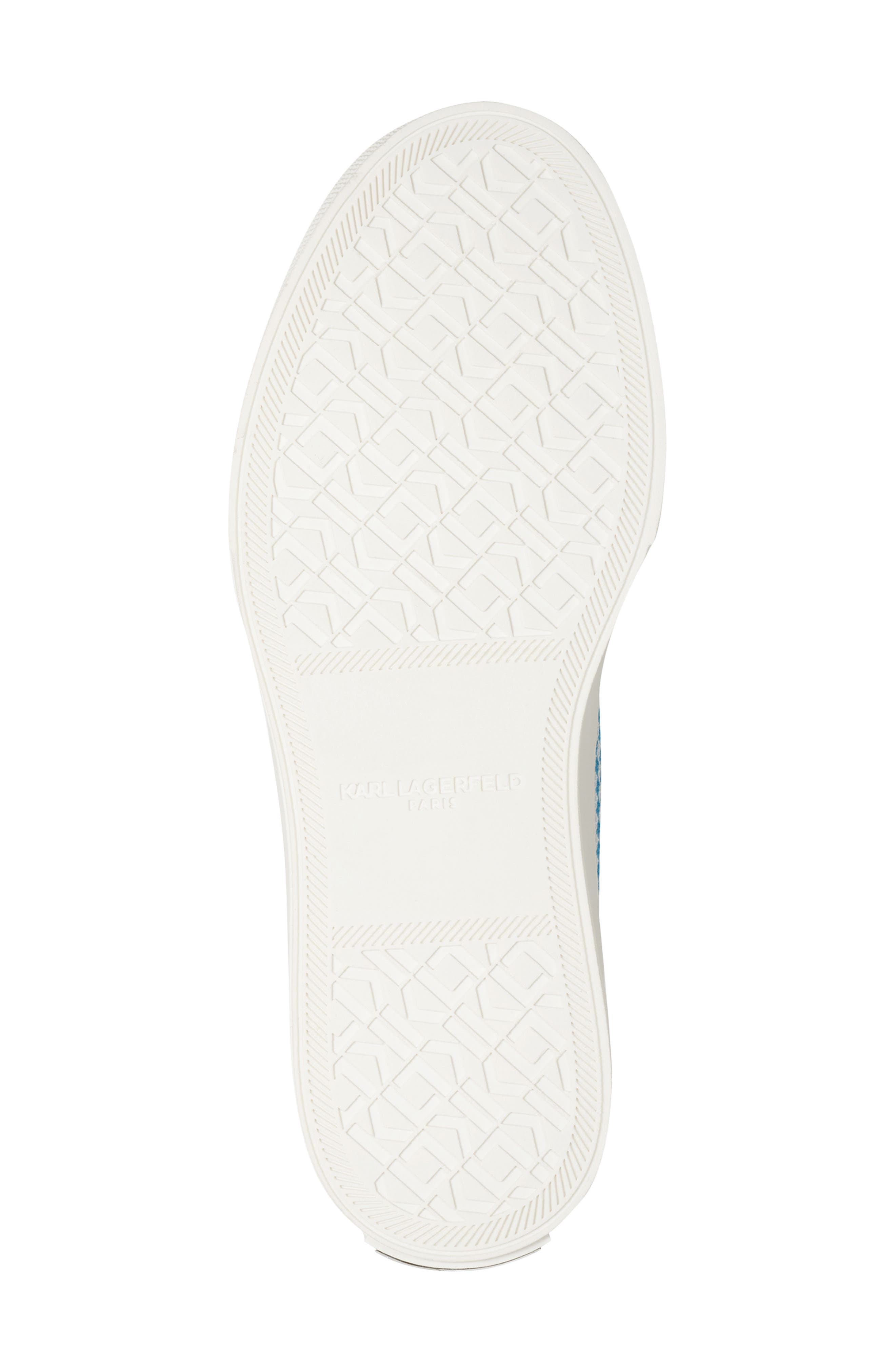 KARL LAGERFELD PARIS Giddeon Low Top Sneaker, Alternate, color, Baltic Blue/ White