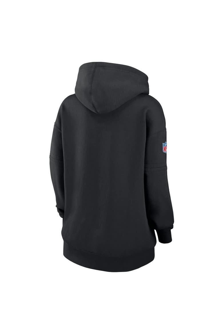 Women's Nike  Black Las Vegas Raiders 2024 NFL Crucial Catch Club Pullover Hoodie, Alternate, color, Black