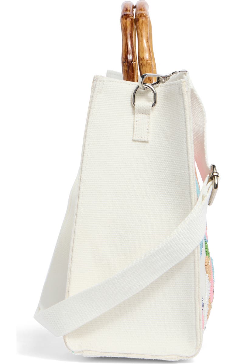 Collection XIIX Beaded Pool Tote, Alternate, color, White