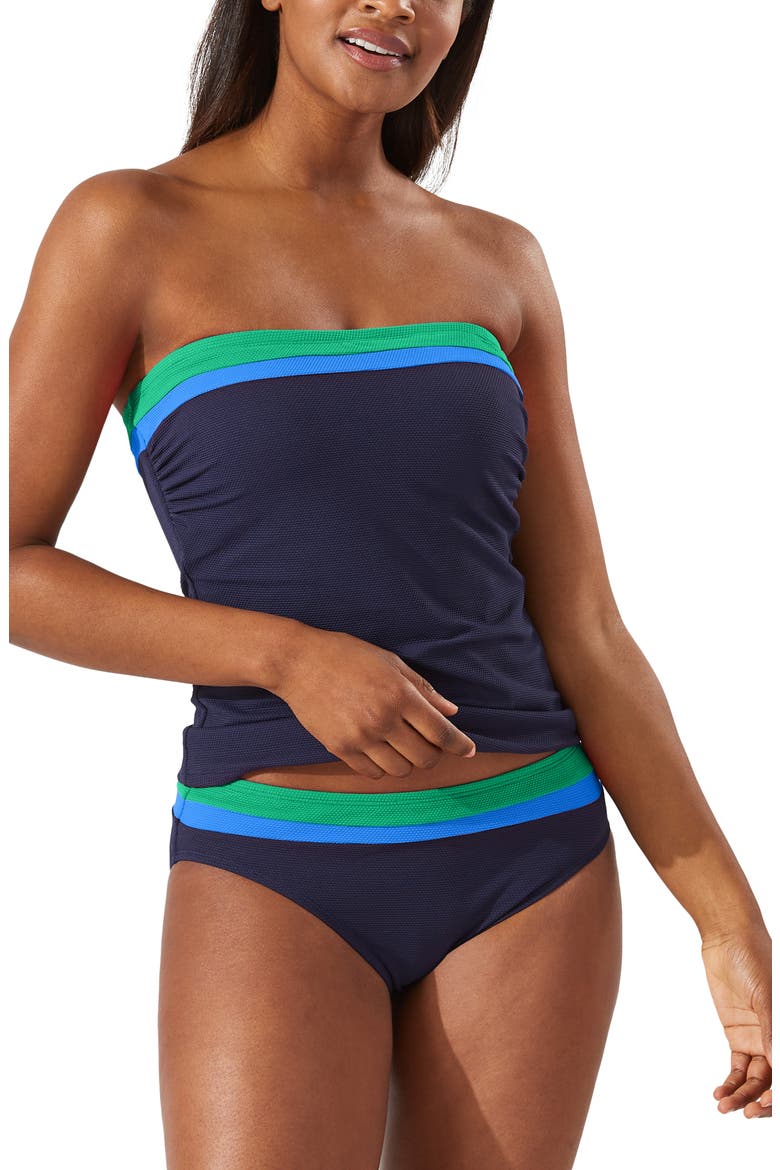 Island Cays Colorblock Bandini Swim Top, Main, color, VIVID PALM