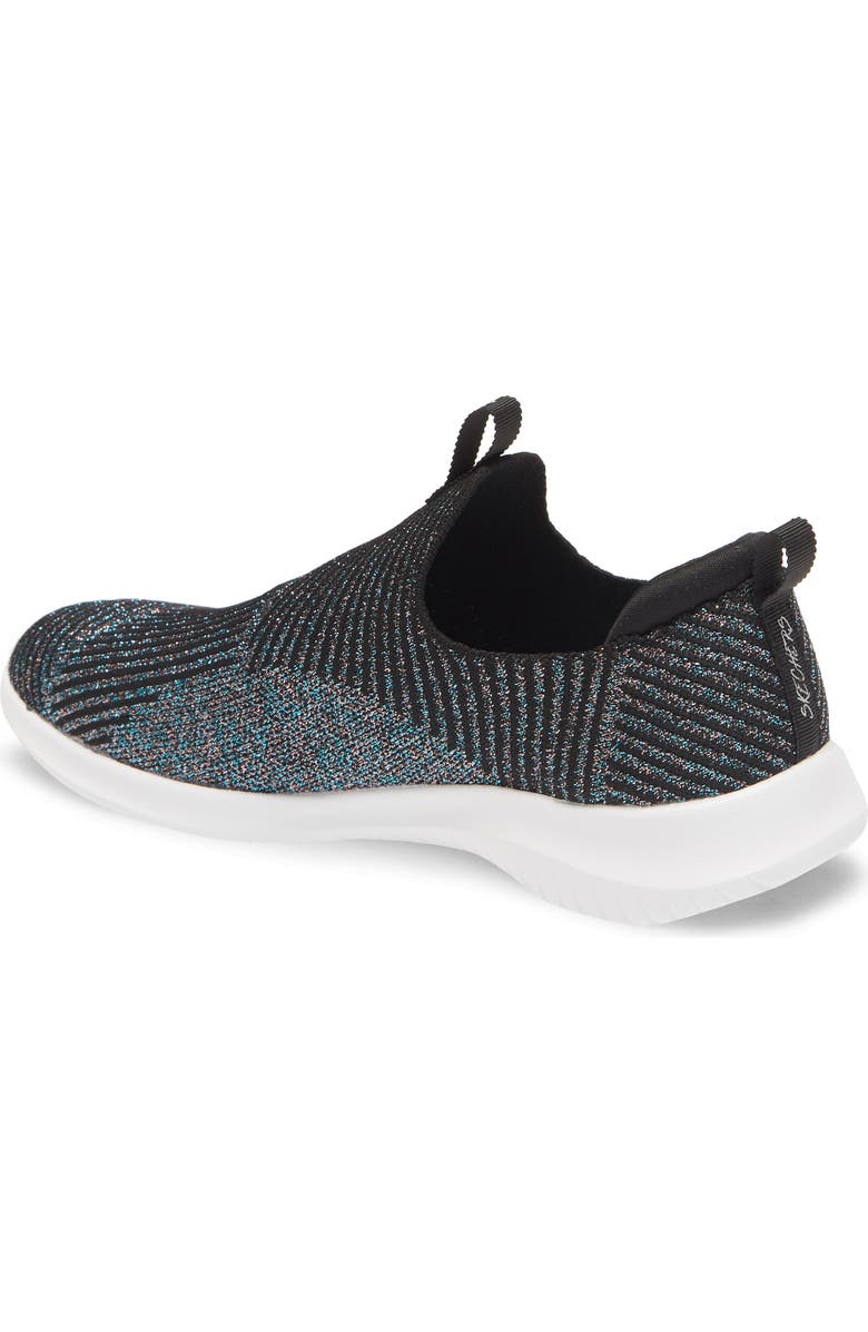 SKECHERS Ultra Flex Glitter Sock Sneaker, Alternate, color,