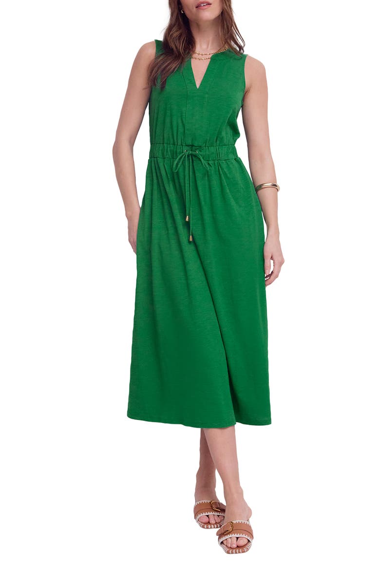 Delphine Sleeveless Jersey Midi Dress, Main, color, FRESH GREEN